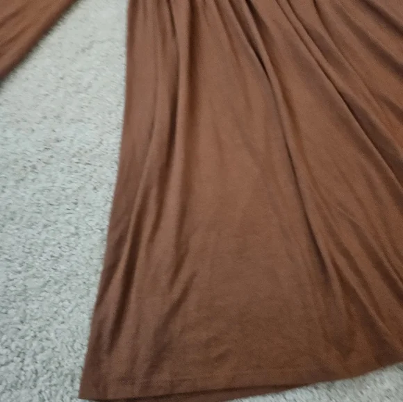 White Birch Women's Size 1x Brown Long Sleeve Dress Tunic - Picture 4 of 14